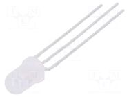 LED; red/yellow-green; 5mm; 60°; Front: convex; 1.6÷2.4/1.6÷2.4VDC LUCKYLIGHT