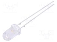 LED; 5mm; pink; 5800÷7000mcd; 15°; Front: convex; 2.9÷3.6V 