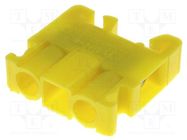 Splice terminal: rail; 0.75÷4mm2; ways: 1; terminals: 2; yellow POKÓJ