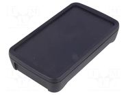 Enclosure: multipurpose; X: 75mm; Y: 130mm; Z: 26mm; BoPad; ABS; black BOPLA