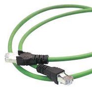 PATCH CORD, RJ45 PLUG, CAT5, GREEN