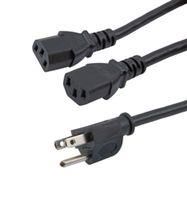 PWR CORD, N5-15P-2X IEC C13, 3 , 10A