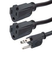 SPLIT PWR CORD, N5-15P-2X N5-15R, 2 /15A