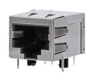 MODULAR CONN, 8P8C, R/A RJ45 JACK, TH