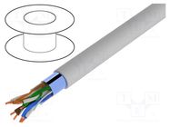 Wire; F/UTP,UNITRONIC® LAN 200; 4x2x26AWG; 5e; stranded; Cu; LSZH LAPP