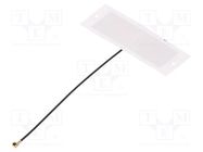 Antenna; Bluetooth,GNSS,WiFi; 4dBi; linear; 53x18x0.1mm; U.FL MOLEX