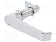 Lock; without cylinder; zinc and aluminium alloy; 63mm; chromium RST ROZTOCZE