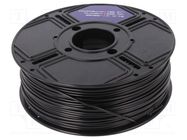 Filament: ABS ST; 2.85mm; black; 240°C; 1kg; Table temp: 100°C HMF CHEMICAL ADVANCED MATERIALS