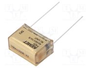 Capacitor: paper; X2; 100nF; 275VAC; 20.3mm; ±20%; THT; P409; 630VDC KEMET