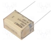 Capacitor: paper; X2; 470nF; 275VAC; 25.4mm; ±20%; THT; P409; 630VDC KEMET