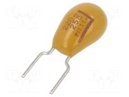 Capacitor: tantalum; 22uF; 25VDC; THT; ±10%; -55÷125°C; T356; 5.08mm KEMET