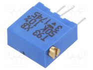 Potentiometer: mounting; multiturn; 50kΩ; 500mW; THT; ±10%; linear VISHAY