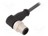 Connector: M12; plug; PIN: 4; male; A code-DeviceNet / CANopen HARTING