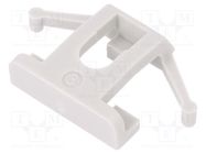 Clip; polyamide; DIN TS35  rail; grey BOPLA