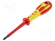 Screwdriver; insulated; Phillips; PH1; Blade length: 80mm; 1kVAC C.K