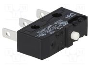 Microswitch SNAP ACTION; 6A/250VAC; 0.1A/80VDC; without lever ZF