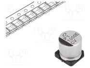 Capacitor: electrolytic; low ESR; SMD; 1000uF; 25VDC; Ø10x10mm NICHICON