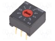 Encoding switch; DEC/BCD; Pos: 10; DC load @R: 0.01A/5VDC; 1000MΩ C&K