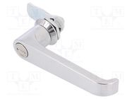 Lock; zinc and aluminium alloy; 18mm; chromium; Key code: 1333 RST ROZTOCZE