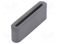 Ferrite: one-piece; 28AWG; 20Ω; A: 33.5mm; B: 12mm; C: 6.5mm; D: 27.5mm FERROCORE