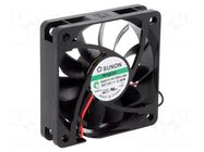 Fan: DC; axial; 12VDC; 60x60x15mm; 21.46m3/h; 14.5dBA; Vapo; 2200rpm SUNON