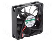 Fan: DC; axial; 24VDC; 60x60x15mm; 51.38m3/h; 36.2dBA; Vapo; 5400rpm SUNON