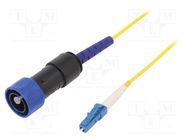 Fiber patch cord; PIN: 1; single mode simplex (SM); bayonet; 5m BULGIN