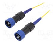 Fiber patch cord; PIN: 1; single mode simplex (SM); bayonet; 10m BULGIN