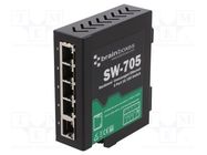 Switch Ethernet; unmanaged; Number of ports: 5; 5÷30VDC; RJ45; SW 