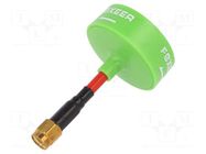 Antenna; green; SMA; 5800MHz; 35x62mm; 50Ω; Antenna: WiFi; 3dBi EMAX