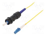 Fiber patch cord; PIN: 1; single mode simplex (SM); bayonet; 10m BULGIN