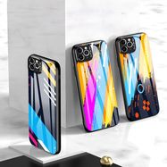 Color Glass Case Durable Cover with Tempered Glass Back and camera cover iPhone 11 Pro Max pattern 2, Hurtel