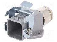 Enclosure for connectors: HDC; size 3; Locking: with latch WIELAND
