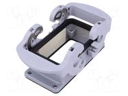 Enclosure for connectors: HDC; size 10; 57x27mm WIELAND