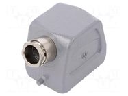 Enclosure for connectors: HDC; size 6; Locking: for latch; M20 WIELAND