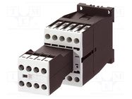 Contactor: 3-pole; NO x3; Auxiliary contacts: NC,NO x2; 24VDC; 12A EATON ELECTRIC