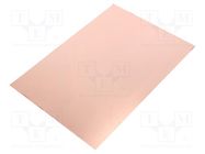 Laminate; CEM3; 1.5mm; L: 165mm; W: 240mm; Coating: copper 