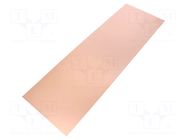 Laminate; CEM3; 1.5mm; L: 500mm; W: 165mm; Coating: copper SOLDER PEAK