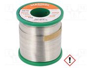 Tin; lead free; Sn95,5Ag3,8Cu0,7; 1.5mm; 1kg; reel; 217°C; HS10 