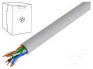 Wire; U/UTP; 4x2x26AWG; 5e; industrial Ethernet; stranded; Cu; PVC DIGITUS