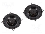 Car loudspeakers; two-way; 130mm; 100W; 80÷20000Hz; 4Ω; 2pcs. DIETZ