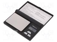 Scales; electronic,portable; Scale max.load: 500g; 150x100x30mm OHAUS