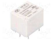 Relay: electromagnetic; SPST-NO; Ucoil: 12VDC; 15A; 10A/277VAC HONGFA RELAY