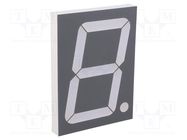 Display: LED; 7-segment; 101.6mm; 4"; No.char: 1; red; 30÷60mcd FORYARD