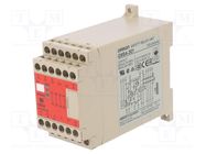 Module: safety relay; 100÷240VAC; IN: 2; for DIN rail mounting OMRON