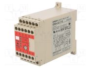 Module: safety relay; 24VAC; 24VDC; IN: 2; for DIN rail mounting OMRON