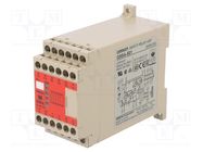 Module: safety relay; 24VAC; 24VDC; IN: 2; for DIN rail mounting OMRON