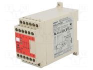 Module: safety relay; 100÷240VAC; IN: 2; for DIN rail mounting OMRON