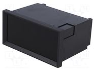 Enclosure: panel; X: 96mm; Y: 75mm; Z: 48mm; ABS; black; Panel mat: ABS HAMMOND