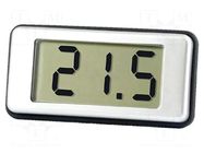 Voltmeter; digital,mounting; 4÷25V; on panel; M5 screw; LCD LASCAR